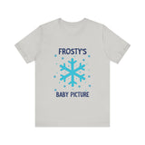 Cute Frosty Christmas Tee - "Frosty's First Baby Picture" Whimsical Christmas T-Shirt