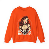 Morally Ambiguous Vintage Pinup Crewneck Sweatshirt