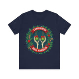 Experienced Ball Handler Funny Christmas T-Shirt: Gothic Christmas Humor Tee