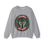Experienced Ball Handler Funny Christmas Sweatshirt, Gothic Christmas Humor Sweater