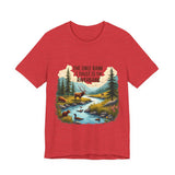 Funny Nature-Inspired Graphic Tee - Sarcastic "Only Bank I Trust is the Riverbank" T-Shirt