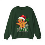 Let's Get Baked Funny Christmas Sweater, Funny Holiday Gingerbread Man Sweatshirt, Cannabis Humor Clothing