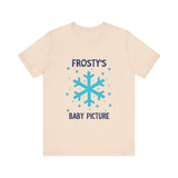Cute Frosty Christmas Tee - "Frosty's First Baby Picture" Whimsical Christmas T-Shirt