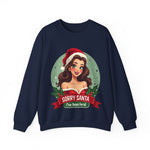 Funny Christmas Coquette Pin Up Girl Sweatshirt, Sarcastic Coquette Christmas Sweater
