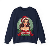 Funny Christmas Coquette Pin Up Girl Sweatshirt, Sarcastic Coquette Christmas Sweater