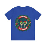 Experienced Ball Handler Funny Christmas T-Shirt: Gothic Christmas Humor Tee
