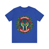 Experienced Ball Handler Funny Christmas T-Shirt: Gothic Christmas Humor Tee