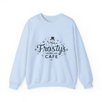Frosty's Snowflake Café Christmas Sweatshirt, Festive Snowman Sweater