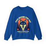 Sarcastic FAFO Wolf Sweatshirt, Funny FAFO Statement Sweater