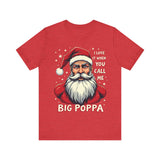 Sarcastic "I Love It When You Call Me Big Poppa" Santa Tee