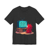 Sarcastic Monster Cartoon Tee: Funny "I Can't See Red Flags..." Monster T-Shirt