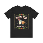 North Pole Milk & Cookie Co. Christmas T-Shirt - Festive Whimsical Tee