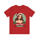 Funny Christmas Pin Up Girl T-Shirt - Sarcastic Coquette Tee