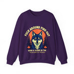 Sarcastic FAFO Wolf Sweatshirt, Funny FAFO Statement Sweater