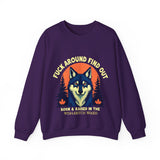 Sarcastic FAFO Wolf Sweatshirt, Funny FAFO Statement Sweater
