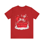 Gothic Skeleton Reindeer Christmas Tee - Sleigh Girl Sleigh Holiday Shirt