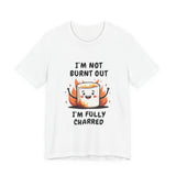 Funny Charred Marshmallow T-Shirt – Sarcastic Burnt Out Tee