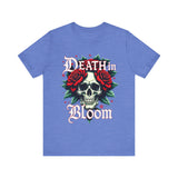 Gothic Floral Skull T-Shirt - Death in Bloom Tee