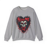 Gothic Horror Sweatshirt - Fear Me, Love Me Graphic Crewneck