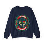 Experienced Ball Handler Funny Christmas Sweatshirt, Gothic Christmas Humor Sweater