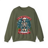 Funny Skeleton Christmas Sweater, On The Naughty List & Loving It Christmas Sweatshirt