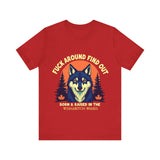 Sarcastic FAFO Wolf Tee