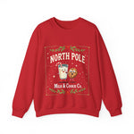 North Pole Milk & Cookie Co. Christmas Sweatshirt - Festive Whimsical Sweater