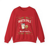 North Pole Milk & Cookie Co. Christmas Sweatshirt - Festive Whimsical Sweater