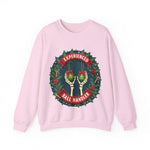 Experienced Ball Handler Funny Christmas Sweatshirt, Gothic Christmas Humor Sweater