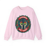 Experienced Ball Handler Funny Christmas Sweatshirt, Gothic Christmas Humor Sweater