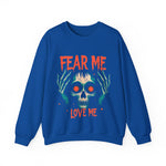 Spooky Skull Sweatshirt - Fear Me Love Me Crewneck
