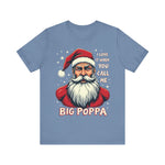 Sarcastic "I Love It When You Call Me Big Poppa" Santa Tee