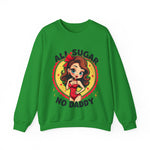 All Sugar No Daddy Sweatshirt: Retro Pin-Up Girl Crewneck