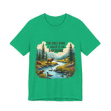 Funny Nature-Inspired Graphic Tee - Sarcastic "Only Bank I Trust is the Riverbank" T-Shirt