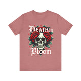 Gothic Floral Skull T-Shirt - Death in Bloom Tee