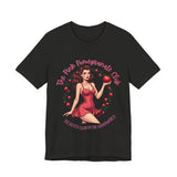 Vintage-Inspired Pink Pomegranate Club Persephone Tee, Retro Coquette Graphic Shirt