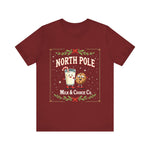 North Pole Milk & Cookie Co. Christmas T-Shirt - Festive Whimsical Tee
