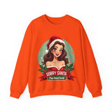 Funny Christmas Coquette Pin Up Girl Sweatshirt, Sarcastic Coquette Christmas Sweater