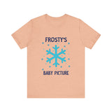 Cute Frosty Christmas Tee - "Frosty's First Baby Picture" Whimsical Christmas T-Shirt