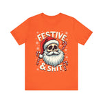 Festive & Sh*t Skull Santa Christmas Tee