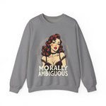 Morally Ambiguous Vintage Pinup Crewneck Sweatshirt