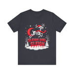 Gothic Skeleton Reindeer Christmas Tee - Sleigh Girl Sleigh Holiday Shirt