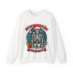 Funny Skeleton Christmas Sweater, On The Naughty List & Loving It Christmas Sweatshirt
