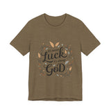 Inspirational "It's Never Luck, It's Always God" Tee - Faith-Based Christian Apparel