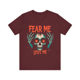Skull Graphic Tee, Fear Me Love Me T-Shirt
