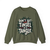 Sarcastic Christmas Sweatshirt, "Don't Get Your Tinsel in a Tangle" Sweater