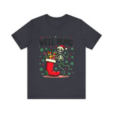 Funny Skeleton Christmas Tee, Sarcastic "Well Hung" Christmas T-Shirt
