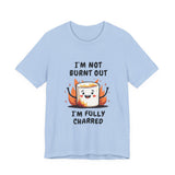 Funny Charred Marshmallow T-Shirt – Sarcastic Burnt Out Tee