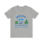 North Pole Bed & Breakfast Christmas Tee - Cozy Holiday T-Shirt