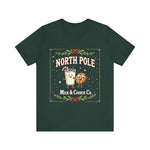 North Pole Milk & Cookie Co. Christmas T-Shirt - Festive Whimsical Tee